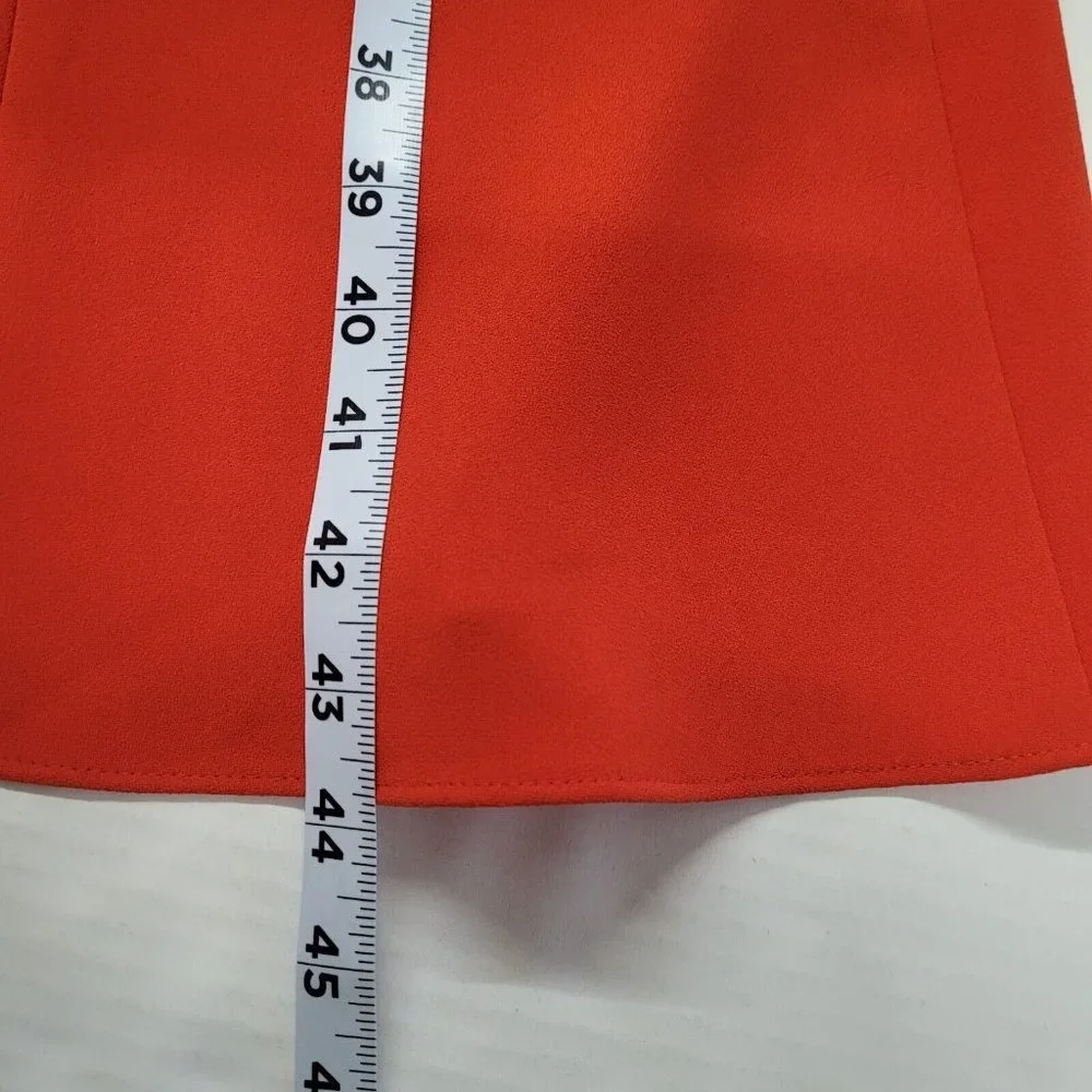 Diane Von Furstenberg Rose Scorn Dress Womens 4 Spicy Orange Cut Out Bow Back - Picture 14 of 16